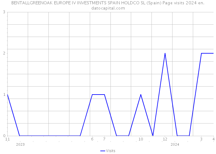 BENTALLGREENOAK EUROPE IV INVESTMENTS SPAIN HOLDCO SL (Spain) Page visits 2024 