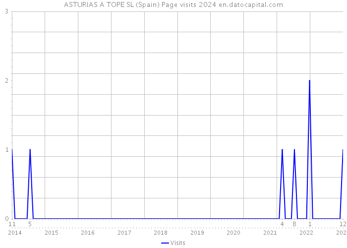 ASTURIAS A TOPE SL (Spain) Page visits 2024 