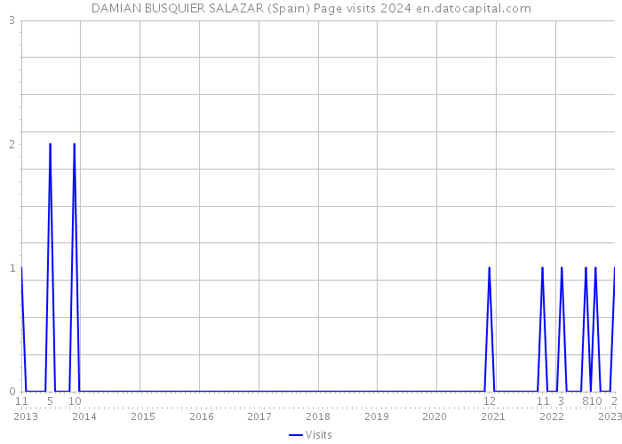 DAMIAN BUSQUIER SALAZAR (Spain) Page visits 2024 