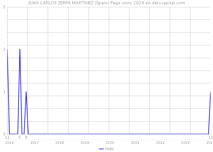 JUAN CARLOS ZERPA MARTINEZ (Spain) Page visits 2024 