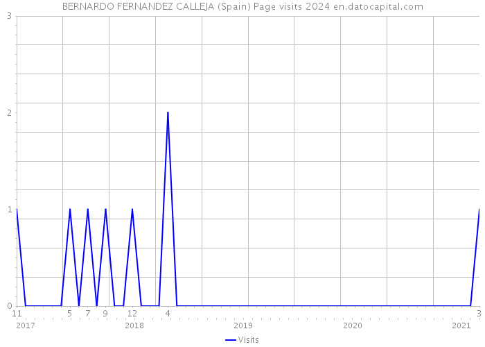 BERNARDO FERNANDEZ CALLEJA (Spain) Page visits 2024 
