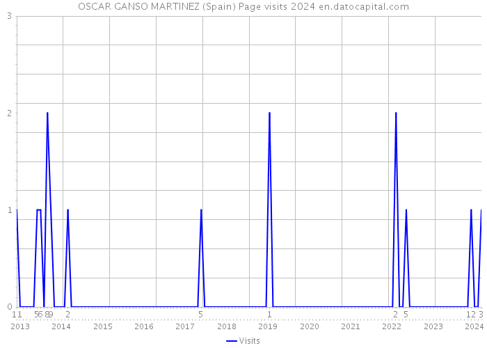 OSCAR GANSO MARTINEZ (Spain) Page visits 2024 