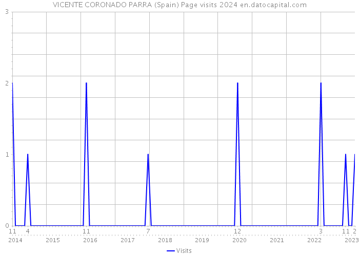 VICENTE CORONADO PARRA (Spain) Page visits 2024 
