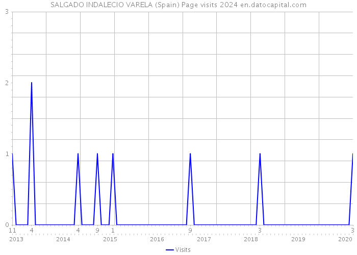 SALGADO INDALECIO VARELA (Spain) Page visits 2024 