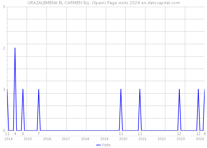 GRAZALEMENA EL CARMEN SLL. (Spain) Page visits 2024 