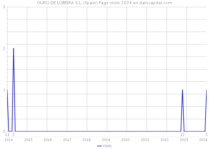 OURO DE LOBEIRA S.L. (Spain) Page visits 2024 