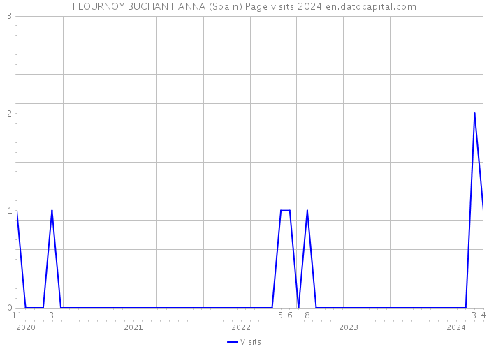 FLOURNOY BUCHAN HANNA (Spain) Page visits 2024 