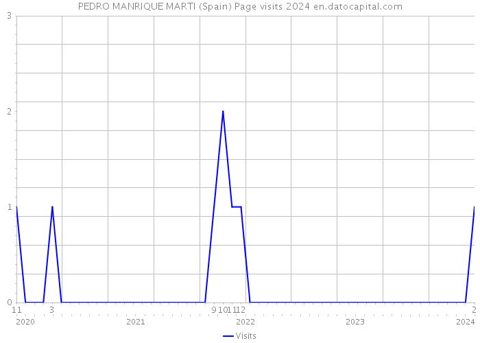 PEDRO MANRIQUE MARTI (Spain) Page visits 2024 