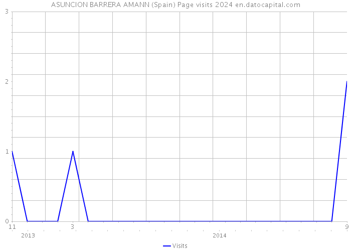 ASUNCION BARRERA AMANN (Spain) Page visits 2024 