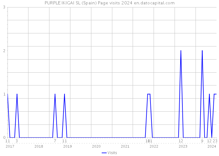 PURPLE IKIGAI SL (Spain) Page visits 2024 