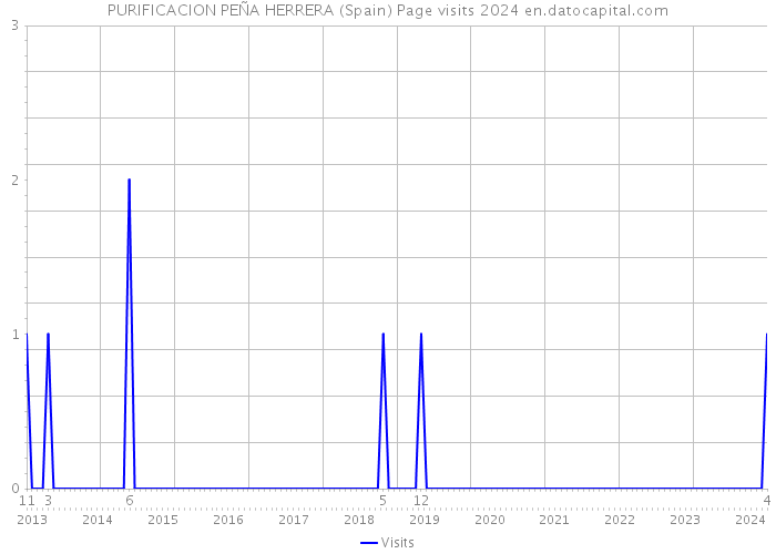 PURIFICACION PEÑA HERRERA (Spain) Page visits 2024 