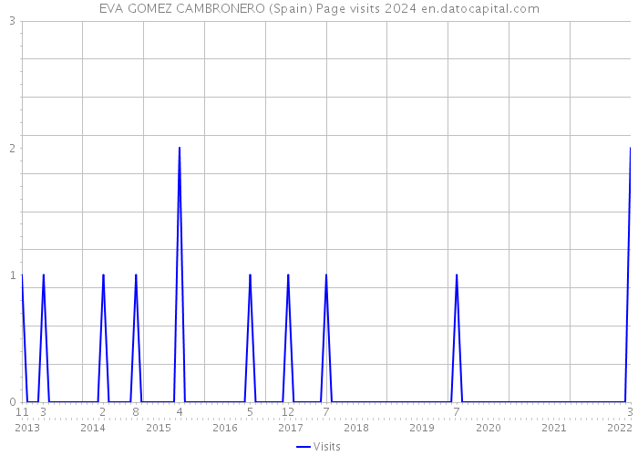 EVA GOMEZ CAMBRONERO (Spain) Page visits 2024 