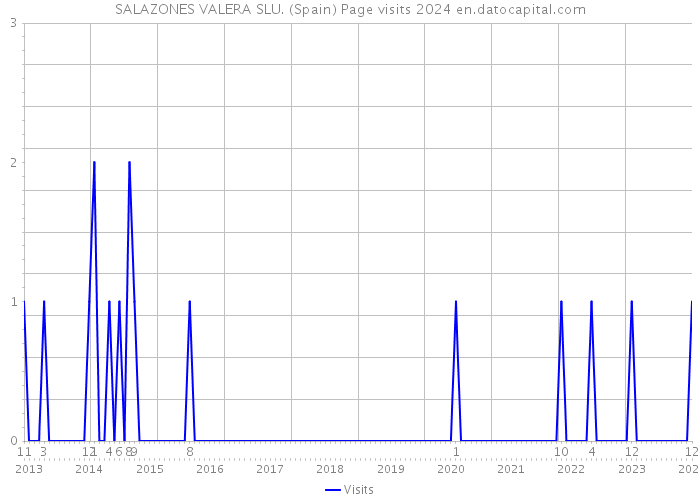 SALAZONES VALERA SLU. (Spain) Page visits 2024 