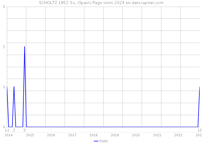SCHOLTZ 1852 S.L. (Spain) Page visits 2024 