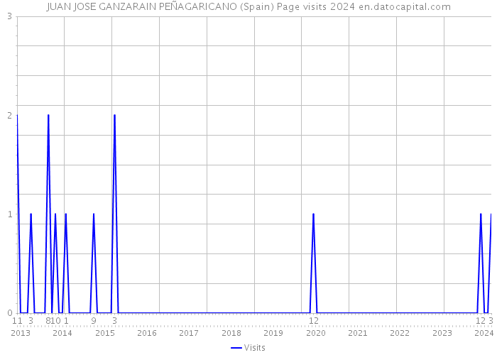 JUAN JOSE GANZARAIN PEÑAGARICANO (Spain) Page visits 2024 