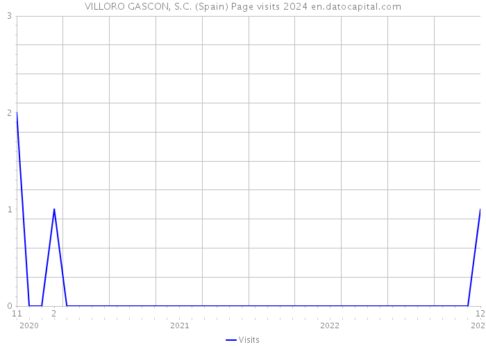 VILLORO GASCON, S.C. (Spain) Page visits 2024 