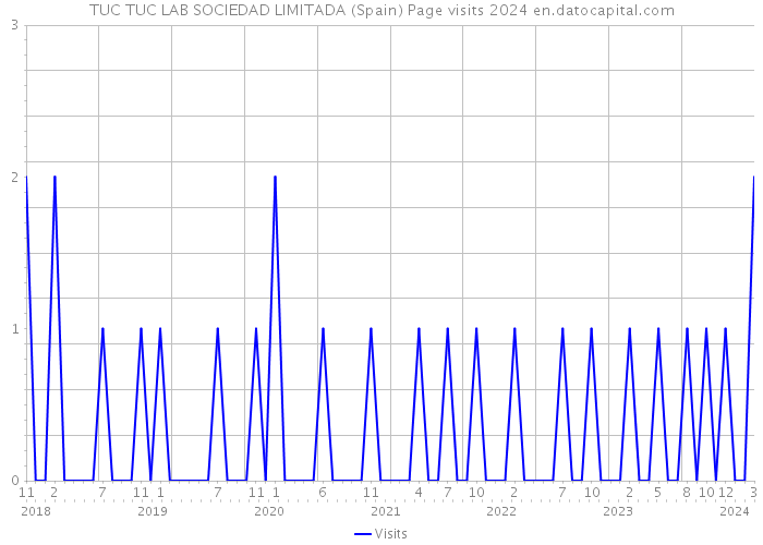 TUC TUC LAB SOCIEDAD LIMITADA (Spain) Page visits 2024 