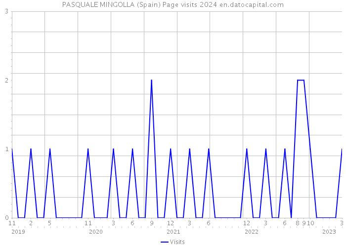PASQUALE MINGOLLA (Spain) Page visits 2024 