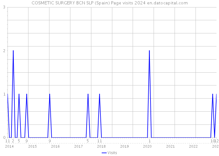 COSMETIC SURGERY BCN SLP (Spain) Page visits 2024 