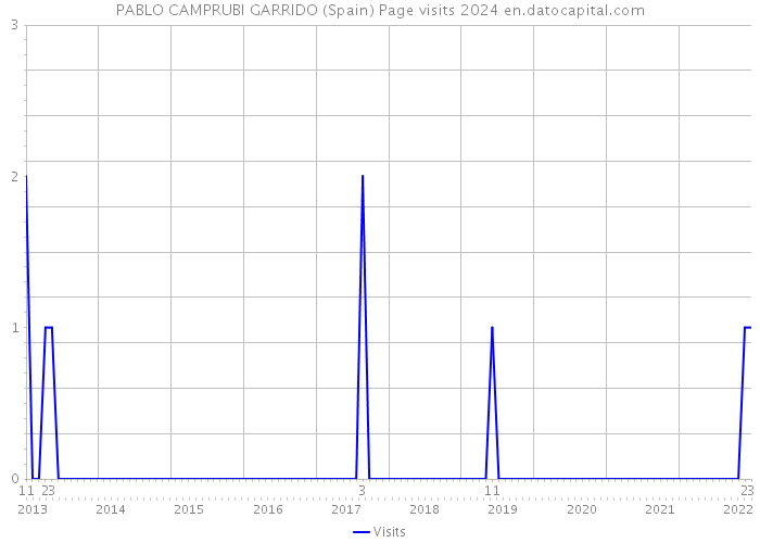 PABLO CAMPRUBI GARRIDO (Spain) Page visits 2024 