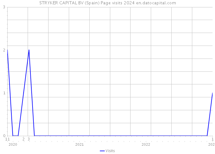 STRYKER CAPITAL BV (Spain) Page visits 2024 