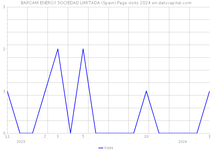BARCAM ENERGY SOCIEDAD LIMITADA (Spain) Page visits 2024 