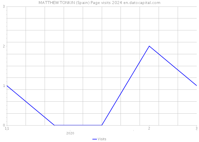 MATTHEW TONKIN (Spain) Page visits 2024 