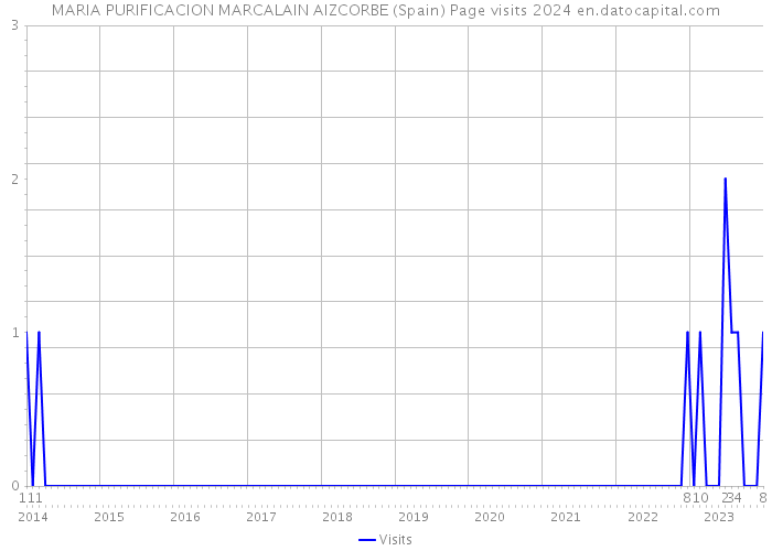 MARIA PURIFICACION MARCALAIN AIZCORBE (Spain) Page visits 2024 