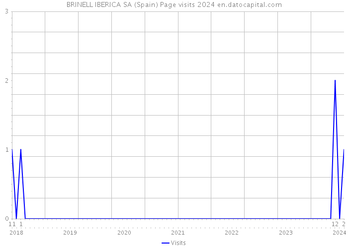BRINELL IBERICA SA (Spain) Page visits 2024 