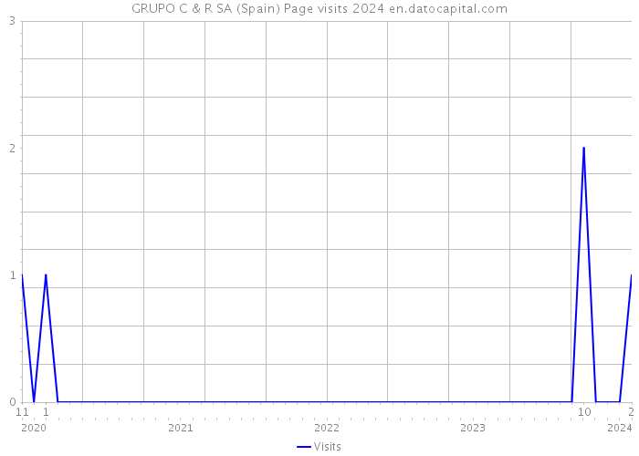 GRUPO C & R SA (Spain) Page visits 2024 