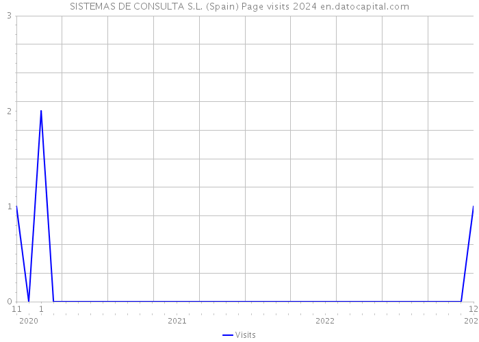 SISTEMAS DE CONSULTA S.L. (Spain) Page visits 2024 
