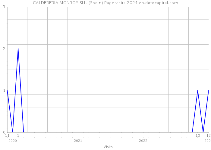 CALDERERIA MONROY SLL. (Spain) Page visits 2024 