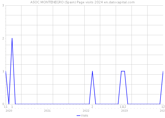 ASOC MONTENEGRO (Spain) Page visits 2024 