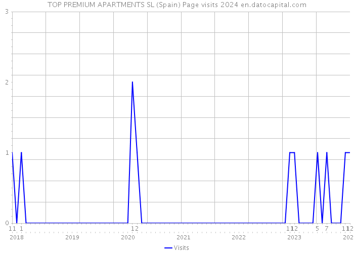 TOP PREMIUM APARTMENTS SL (Spain) Page visits 2024 