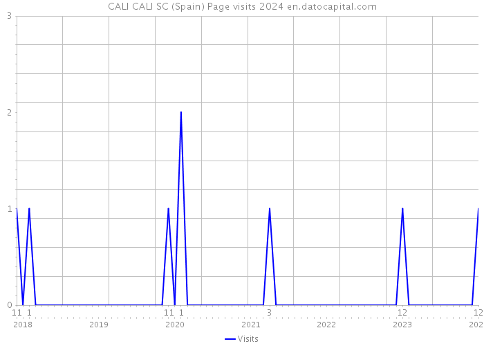 CALI CALI SC (Spain) Page visits 2024 