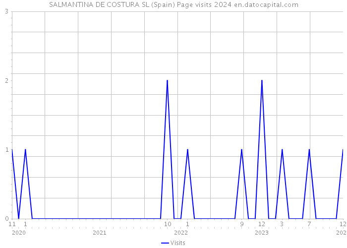 SALMANTINA DE COSTURA SL (Spain) Page visits 2024 