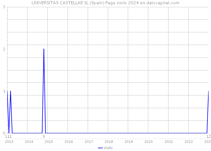 UNIVERSITAS CASTELLAE SL (Spain) Page visits 2024 