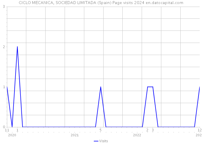 CICLO MECANICA, SOCIEDAD LIMITADA (Spain) Page visits 2024 