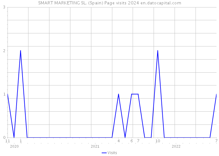 SMART MARKETING SL. (Spain) Page visits 2024 