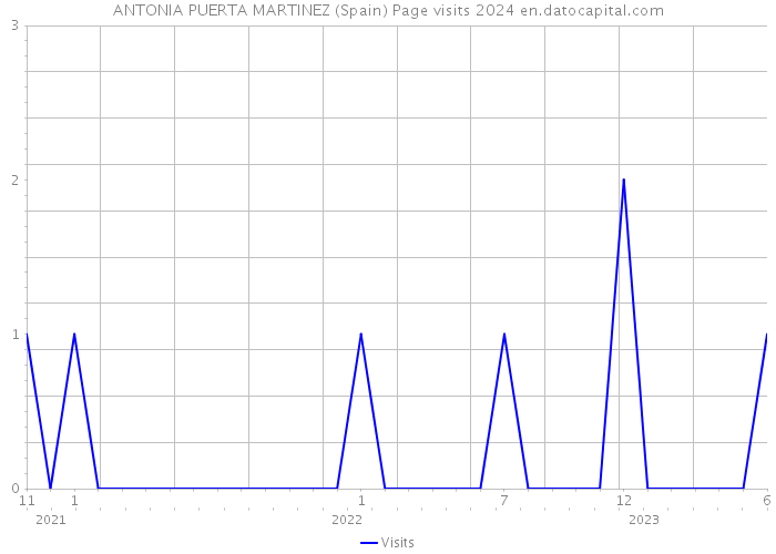ANTONIA PUERTA MARTINEZ (Spain) Page visits 2024 