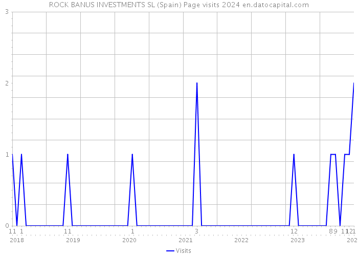 ROCK BANUS INVESTMENTS SL (Spain) Page visits 2024 