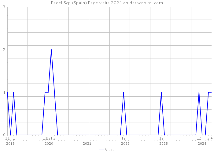 Padel Scp (Spain) Page visits 2024 