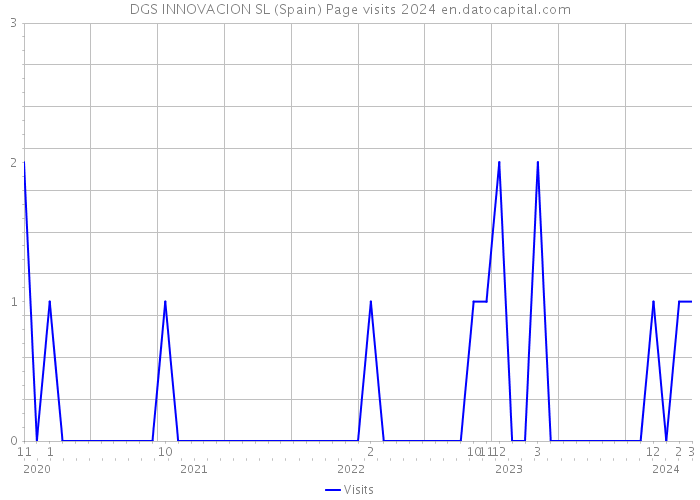 DGS INNOVACION SL (Spain) Page visits 2024 