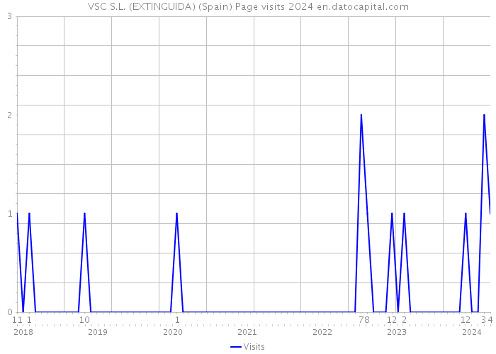 VSC S.L. (EXTINGUIDA) (Spain) Page visits 2024 