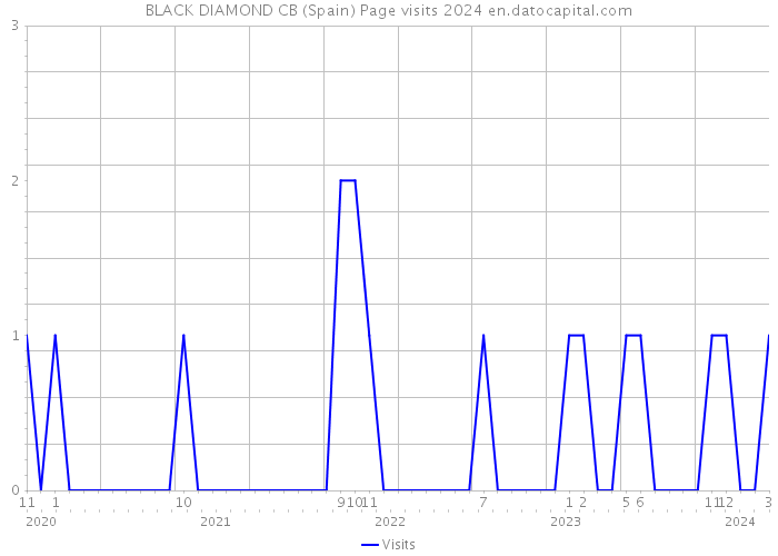 BLACK DIAMOND CB (Spain) Page visits 2024 
