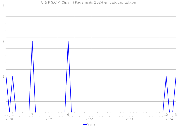 C & P S.C.P. (Spain) Page visits 2024 