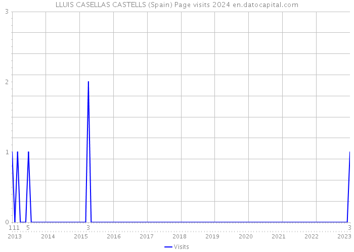 LLUIS CASELLAS CASTELLS (Spain) Page visits 2024 