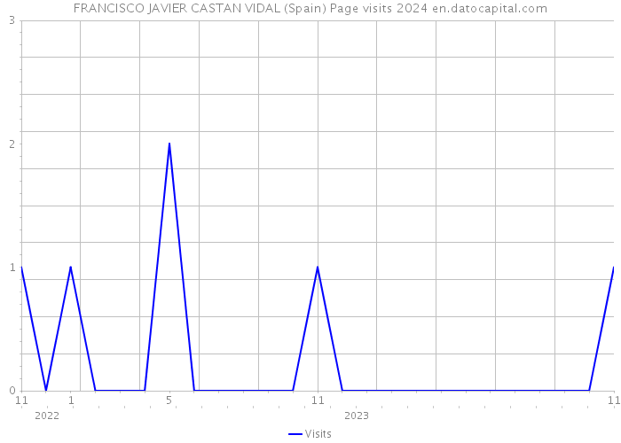 FRANCISCO JAVIER CASTAN VIDAL (Spain) Page visits 2024 