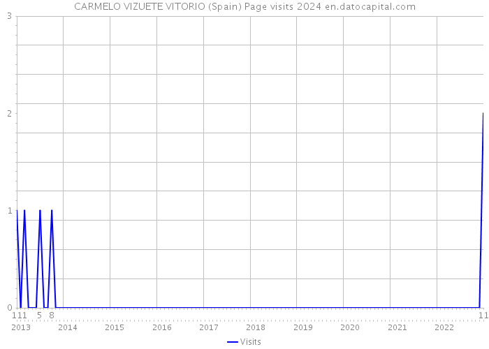 CARMELO VIZUETE VITORIO (Spain) Page visits 2024 