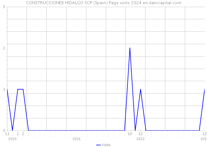 CONSTRUCCIONES HIDALGO SCP (Spain) Page visits 2024 